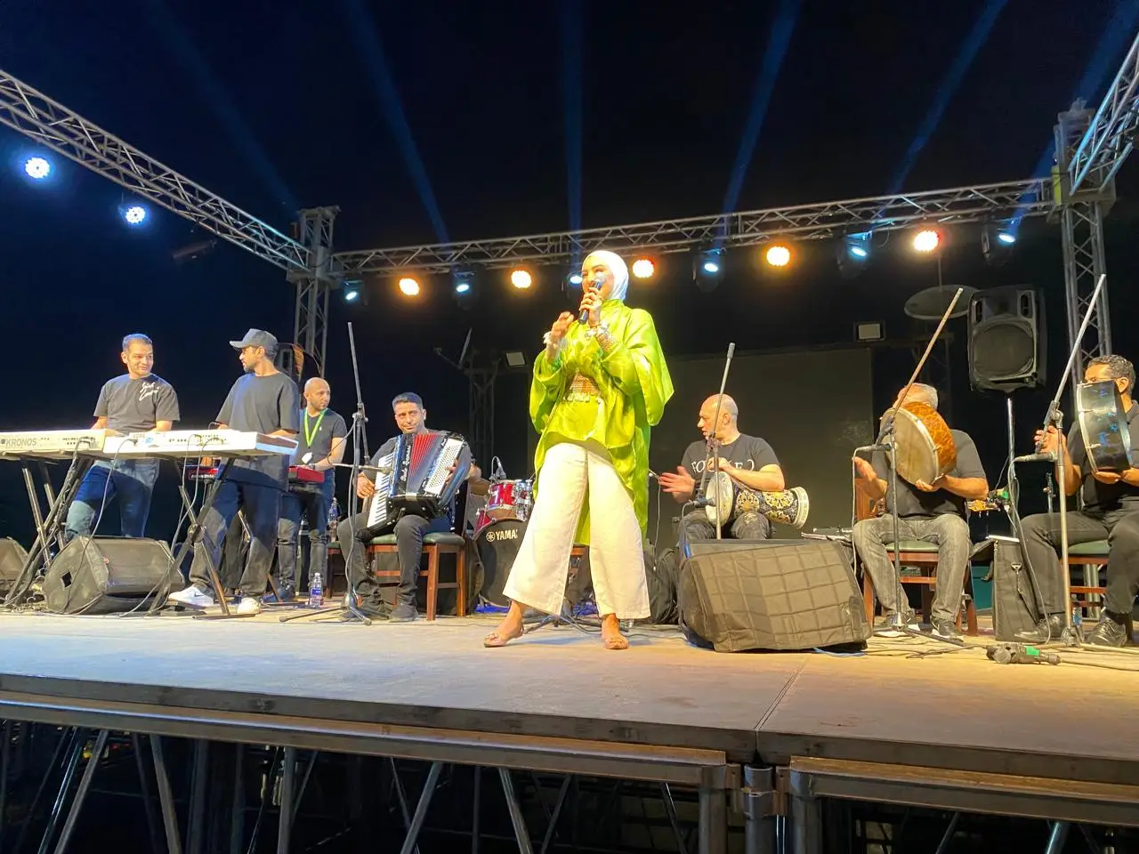 Artist Hala Rushdi performs Eid Al-Adha concert at Katameya Petrosport Sports Club